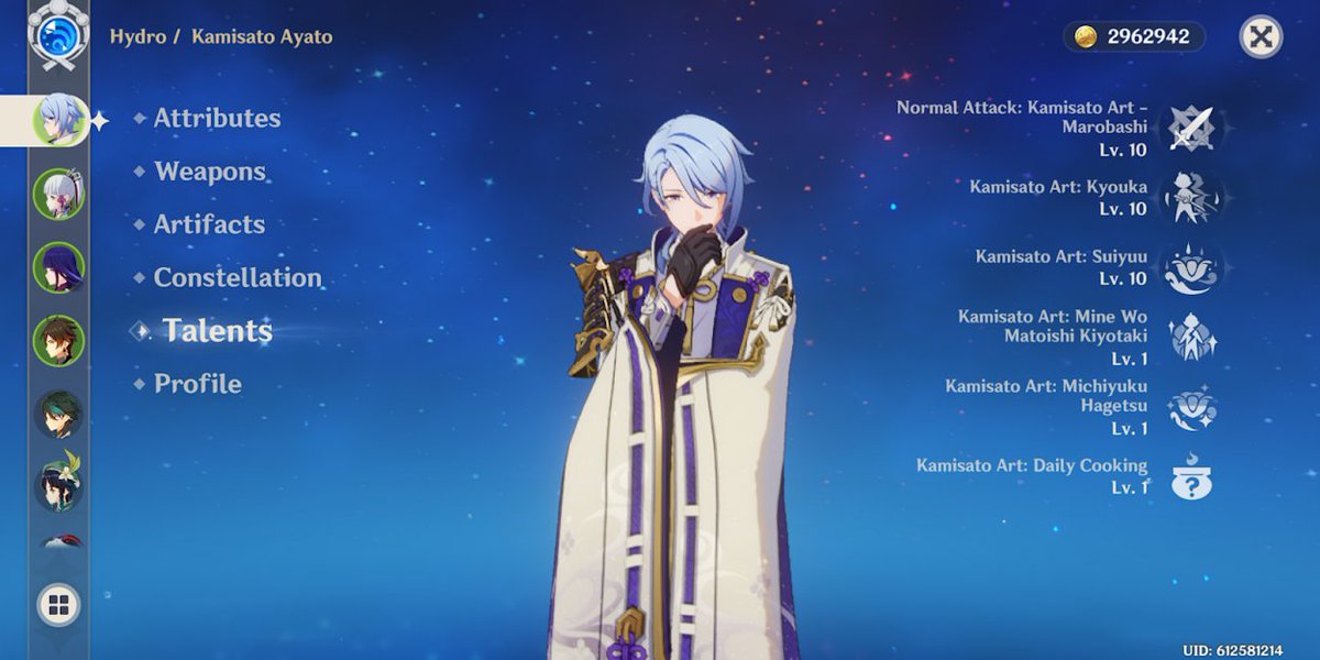 evelynnmaple's tweet photo. +my latest 5 star character Ayato is triple crowned https://t.co/ysW7NWe5yr