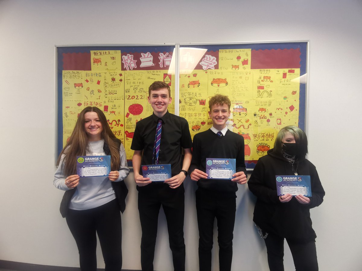 Grange_Academy1's tweet photo. The Modern Languages Department has been celebrating the success of our S3 pupils by issuing certificates - 100 plus of them have achieved their Level 3 Languages for Life and Work Award - a huge well done! 🤩🤩🇫🇷🇨🇳🇪🇸🌍 #mflMatters #GrangeLovesLanguages #ScotlandLovesLanguages https://t.co/5Ipqgs2vfL