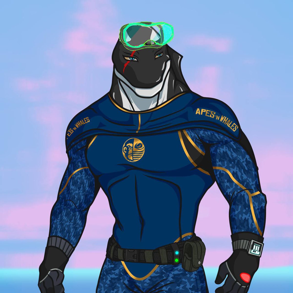 ApesAndWhales_'s tweet photo. The Navy is here! 🦈

Heres a sneak peak of our whale teaser! 

We're getting so close to the mint date, join along for the upcoming battle! ⚔️

 #CRO  #crofam #Cronos  #CRONOSNFT #Cronoschain #NFTProjects #NFTshill https://t.co/U8vD6l5vF4