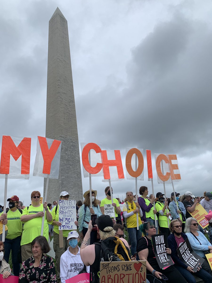 Big crowd on the Mall today ready to march! #BansOffOurBodies #AbortionRightsAreHumanRights