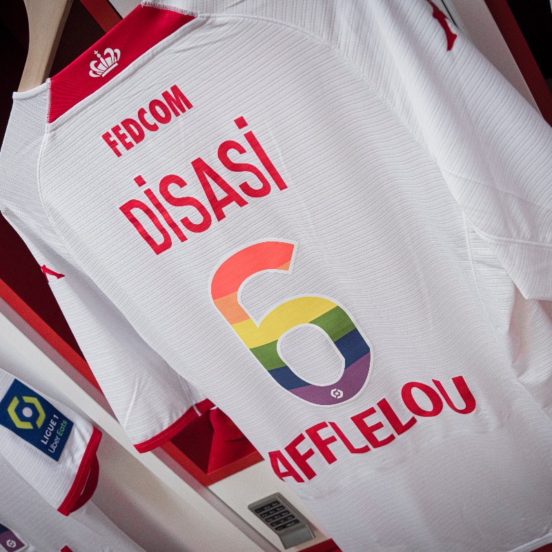AS_Monaco's tweet photo. Lors de cette J37 de @Ligue1UberEats, l'AS Monaco s'associe à la @LFPfr pour lutter contre l’homophobie sur tous les terrains 🏳️‍🌈

#JouonsLaCollectif #ASMSB29