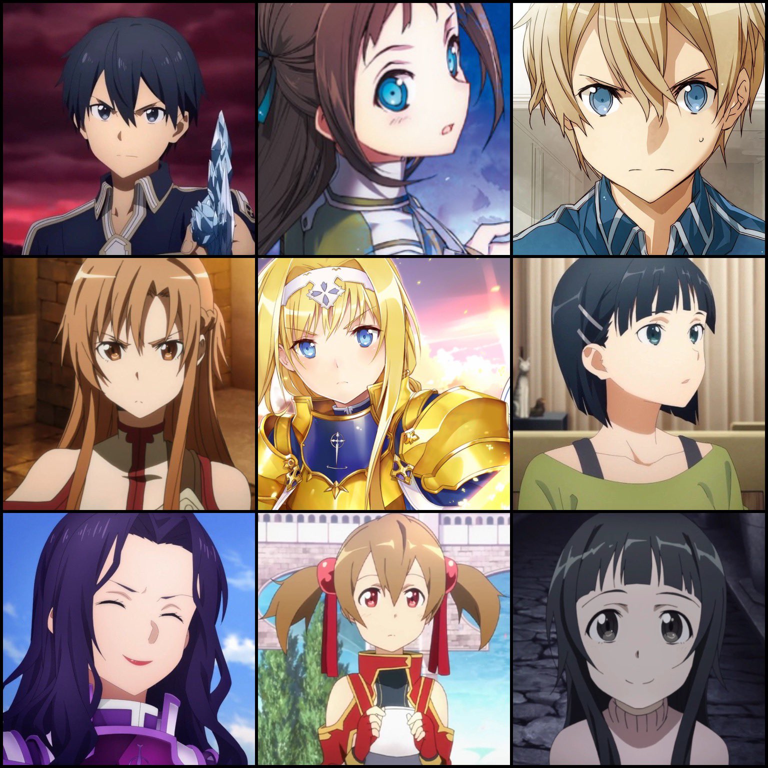 Solos 政 on X: Top 9 Sword Art Online characters (LN)   / X