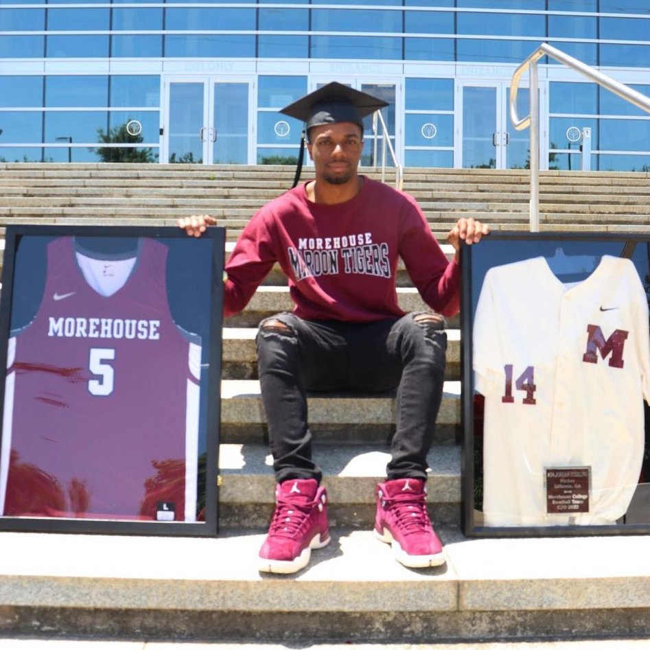 coachlisaj's tweet photo. Congratulations to Jordan Sterling (Dual Sport Athlete) 2022 Morehouse College Spring Graduate https://t.co/vSdrkm0MQR