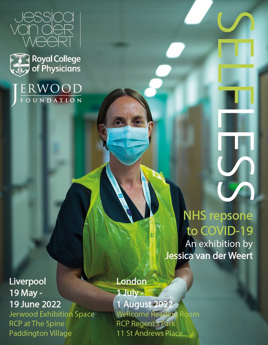 My new exhibition SELFLESS opens in Liverpool on 19th May - 19th June, Jerwood Gallery Space, The Spine. Taken during the first UK lockdown in 2020. I was privileged to be given access, to document the lives of our incredible health and care workers. <a href="/RCPhysicians/">Royal College of Physicians</a> @JerwoodArts