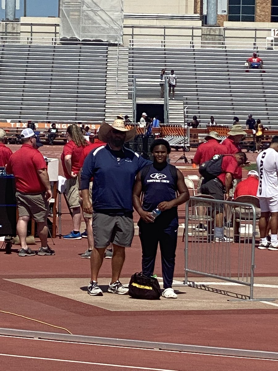 Coach_RBradshaw's tweet image. Thank you @Kenny_Burgess04 for all your hard work for the past 3 years! 2x District Champ, Area Champ, Regional Champ and State Qualifier, and @KC_BoysTrack shot put record holder.. Heck of a career for the KC Throwing Crew.. we will miss you #KCTC