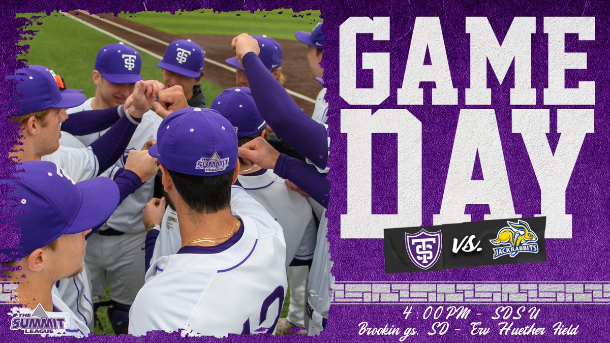 Game 1⃣ vs. SDSU

⏰4:00PM
📍Brookings, SD | Erv Huether Field
📺bit.ly/3waZcid
📈bit.ly/3wo1tFv
