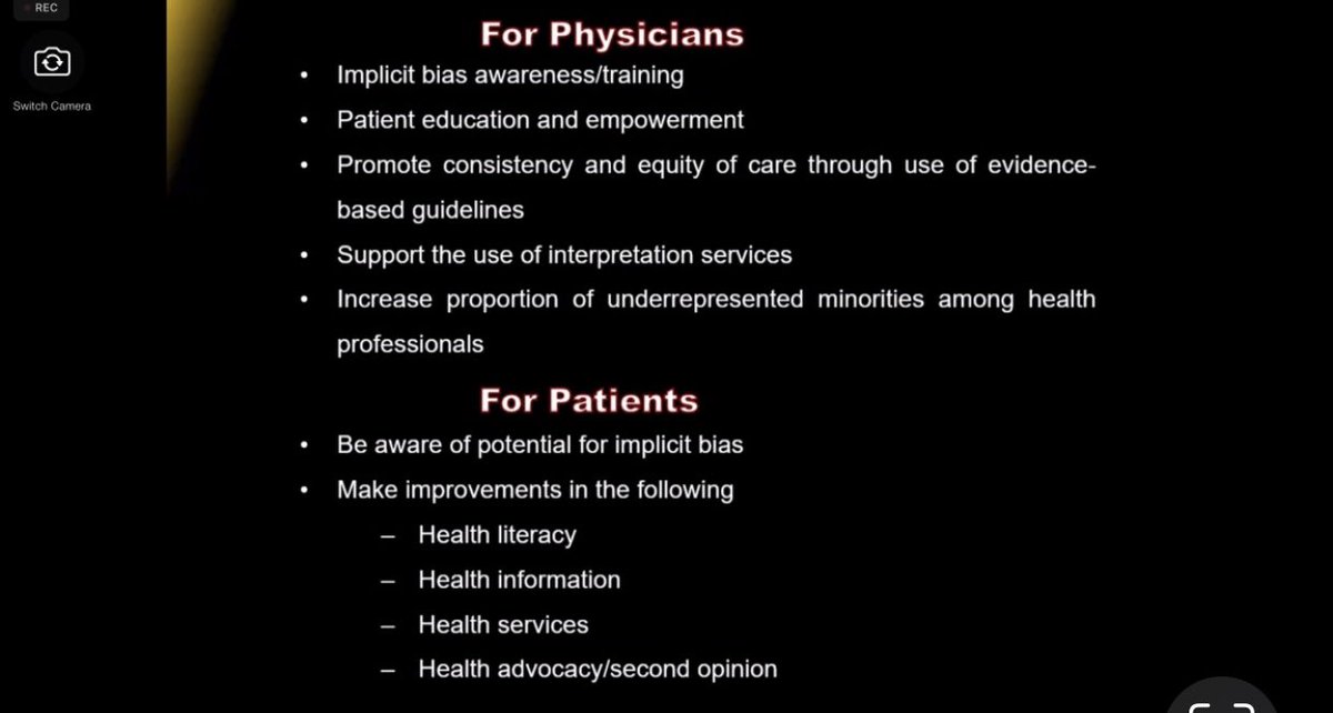 Idfac's tweet photo. Dr. Moro Salifu says that “Sterotypes cause implicit bias” Thank you for sharing your wisdom. #lead4equity @ACPinternists @drsusan @NewYorkACP https://t.co/5UqU8ahPZd