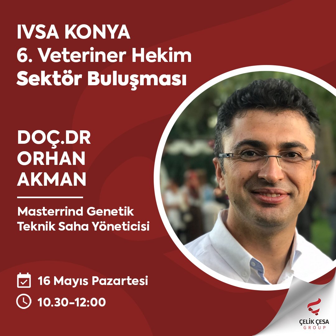 celikcesagroup's tweet photo. 📌IVSA Konya 6.Veteriner Hekim Sektör Buluşması etkinliğinde Masterrind Genetik Teknik Saha Yöneticimiz Sn. Doç.Dr Orhan Akman; sektör deneyimlerini veteriner hekim adayı genç meslektaşları ile paylaşacak. Sunum instagram hesabımız üzerinden canlı yayınlanacaktır. https://t.co/ea2cEB41mA