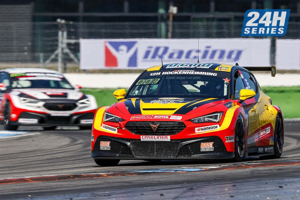 24HSERIES's tweet photo. #24HSERIES | At half-distance, #CarCollection (34) is the overall leader of, whatβs turning out to be, a very close fight for victory at the #12HHOCKENHEIMRING.
Further back in TCE, #BBR (159) now holds a 1-lap lead over #LestrupRacing (120) https://t.co/DqlYJ8fAm4