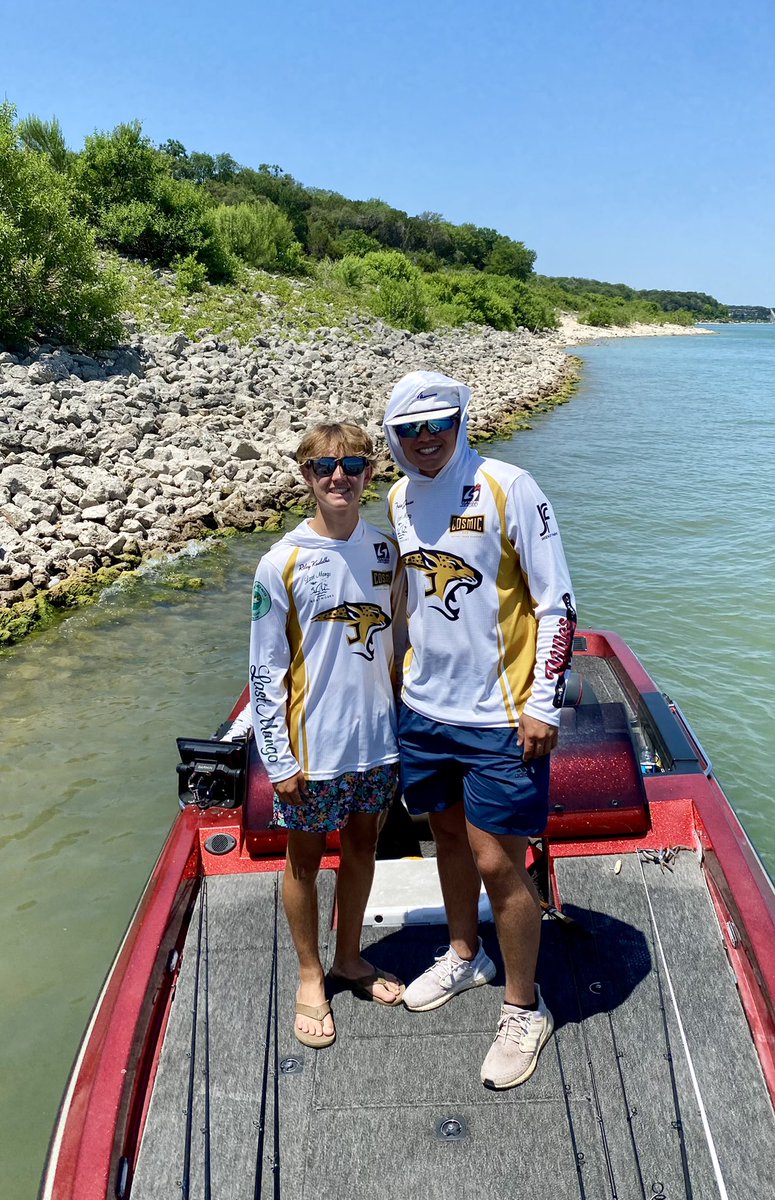 dena_jansen's tweet photo. Good luck to Johnson HS Bass Club anglers Trace Jansen and Riley Kudelka at Texas High School BASS Association State Tourney at Belton Lake! First year as a team and they qualified for state! 🎣🙌🏻

@FfaJohnson @_JaguarBaseball @MikschBrett @drwrighthays #bia #bassfishing https://t.co/K0siH0ib5Q