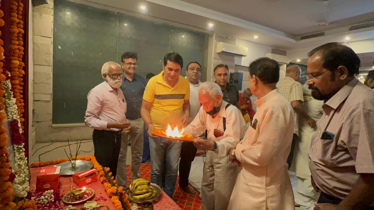 PranayamReside1's tweet photo. Photos from today's puja ceremony. https://t.co/71TluM7HMR