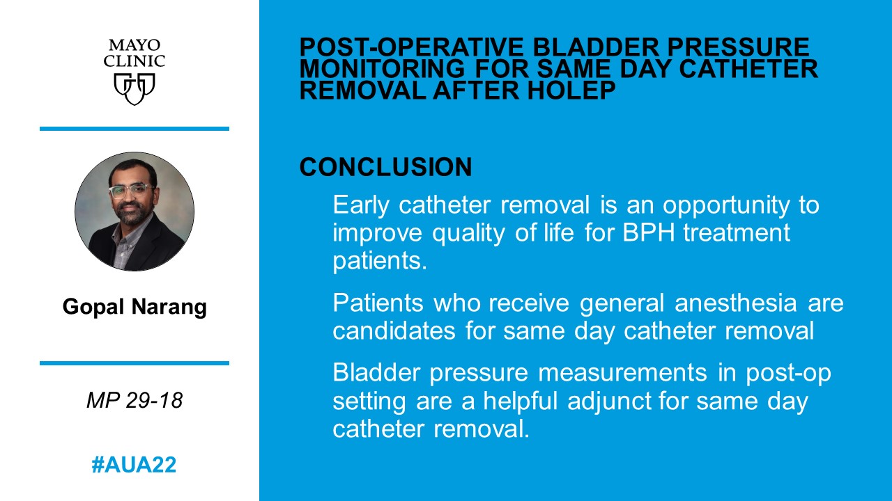 Mayo Clinic Urology on Twitter "Dr. Narang (GopiLNarang) presents on