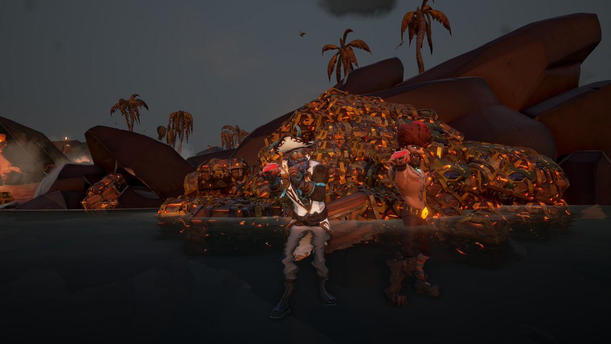 aussielmgaming's tweet image. What a sail, crazy amount of loot, a box of wondrous secrets and a space exhibition. #SeaOfThievesCommunityDay  #SeaOfThieves