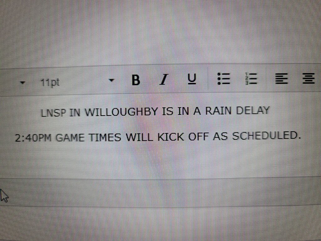 Ohio State Cup Update