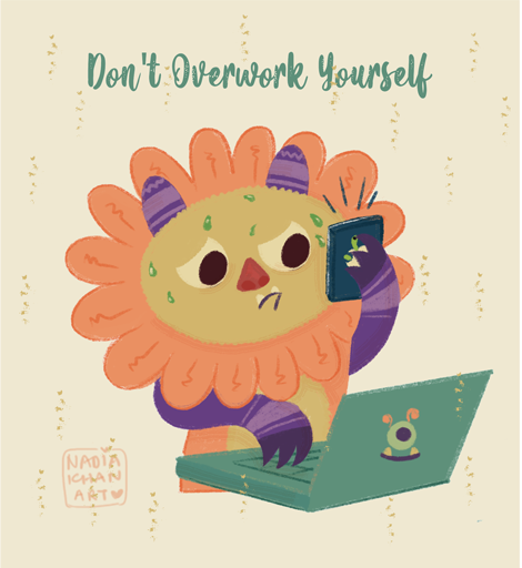 NadiaKhanart's tweet photo. To myself, my future agent, friends, and families out there 🤩💜📚🌈#MentalHealthAwarenessWeek #KidlitAgentWeek #kidlit #kidlitart #KidLitArtPostcard @TheBookofNadias #NadiaWhoIllustrates @raheelalani #MentalHealthAwarenessMonth #Procreate #illustration #monsters https://t.co/jusz5VqUlY