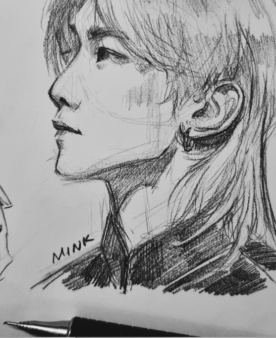 Yeosang sketch from my own concert pics ;u; &lt;3 