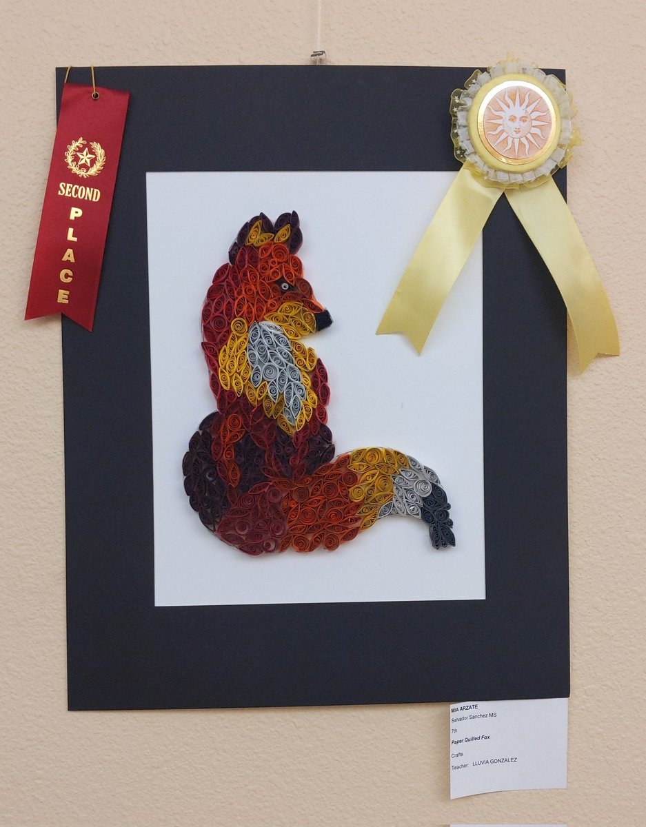 SSMSArtClass's tweet photo. Very proud to be able to Congratulate these talented warrior artists that won 2nd Mia Arzate, Naidelyn Sanchez  and Delilah Flores 3rd place for the 2022 District Art Show. All 3 placed also in the best 100 of the show! Very competitive! @ACarroll_SSMS @KBaxter_CI  #PROUDWARRIORS https://t.co/Gx0jPpw2ek