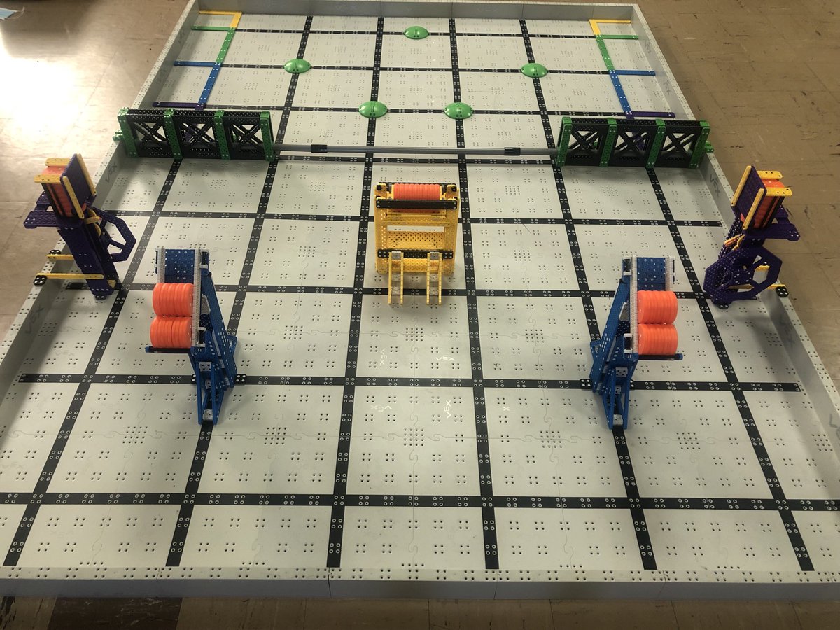RMohlerZHS's tweet photo. What’s the normal, sane thing to do after driving across the country for 2 days when you’ve just spent over a week with thousands of robot-crazy kids? Don’t ask me, I just spent my Saturday assembling the field for next year’s game 😂 #BlueCanDoIt #VEX #CRAZY https://t.co/wYIv9V7khI