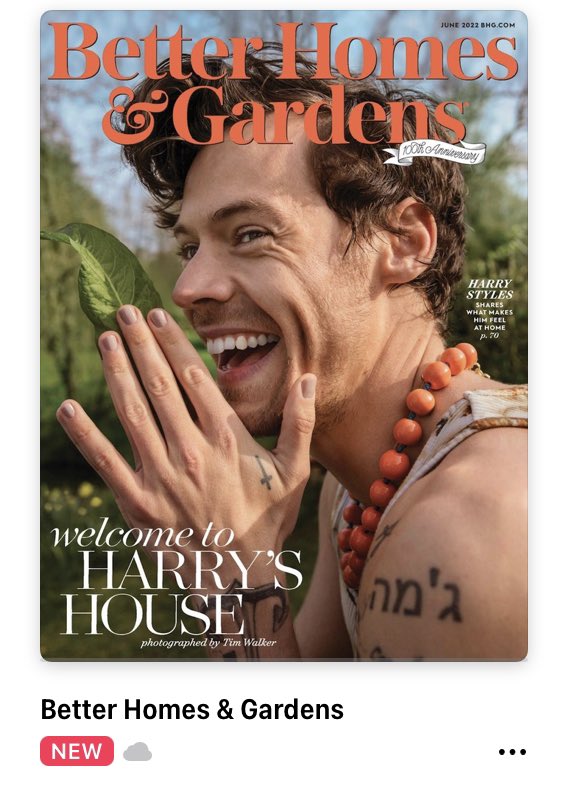 meldeardorff's tweet photo. Nice move featuring @Harry_Styles on your cover, @BHG. 

#oldenoughtobehismom https://t.co/B20BeiKE64