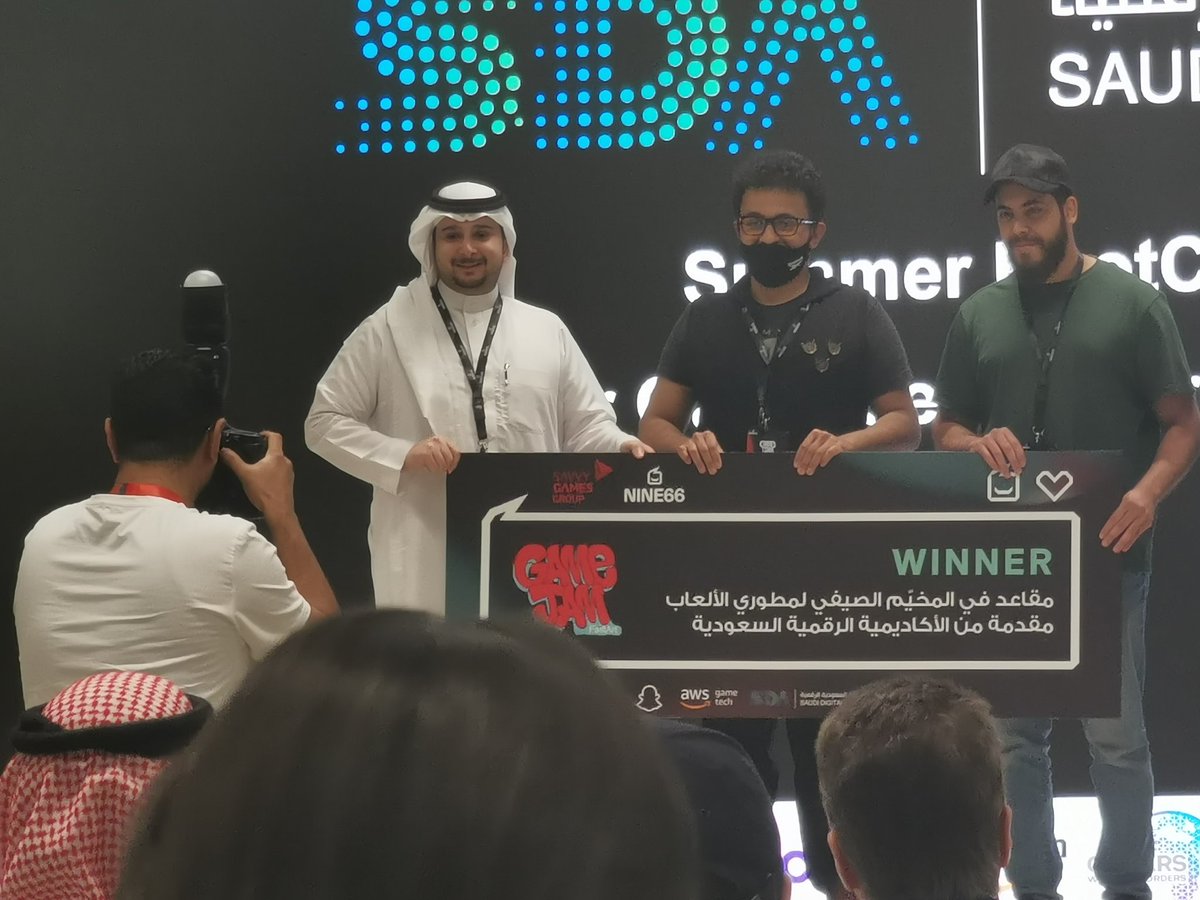 as3adya's tweet photo. نبارك لجميع الفرق الفائزة بجادرة ألف مبروك.
ونشكر لجميع المشاركين بمسابقة @_Nine66_
بصراحة جميع الألعاب فاقت التوقعات من ناحية الجودة والمخرجات.
مستوى المطورين المحليين تحسن جدا ما شاء الله.
الجوائز فعلا قيمة. نتطلع للفعاليات القادمة ولازم تشاركوا.
#gamedev #nine66 #savvy https://t.co/C1iG0JT6qv