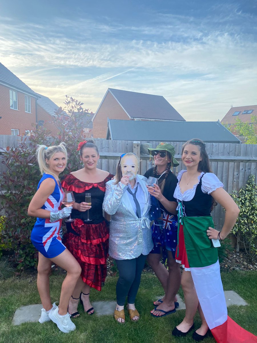 JoeGiac's tweet photo. @bbceurovision @grahnort Graham you better hurry if you’re going to make it to Turin in time! Eurovision party in Cholsey, Oxfordshire #Eurovision https://t.co/cTqur79IKT