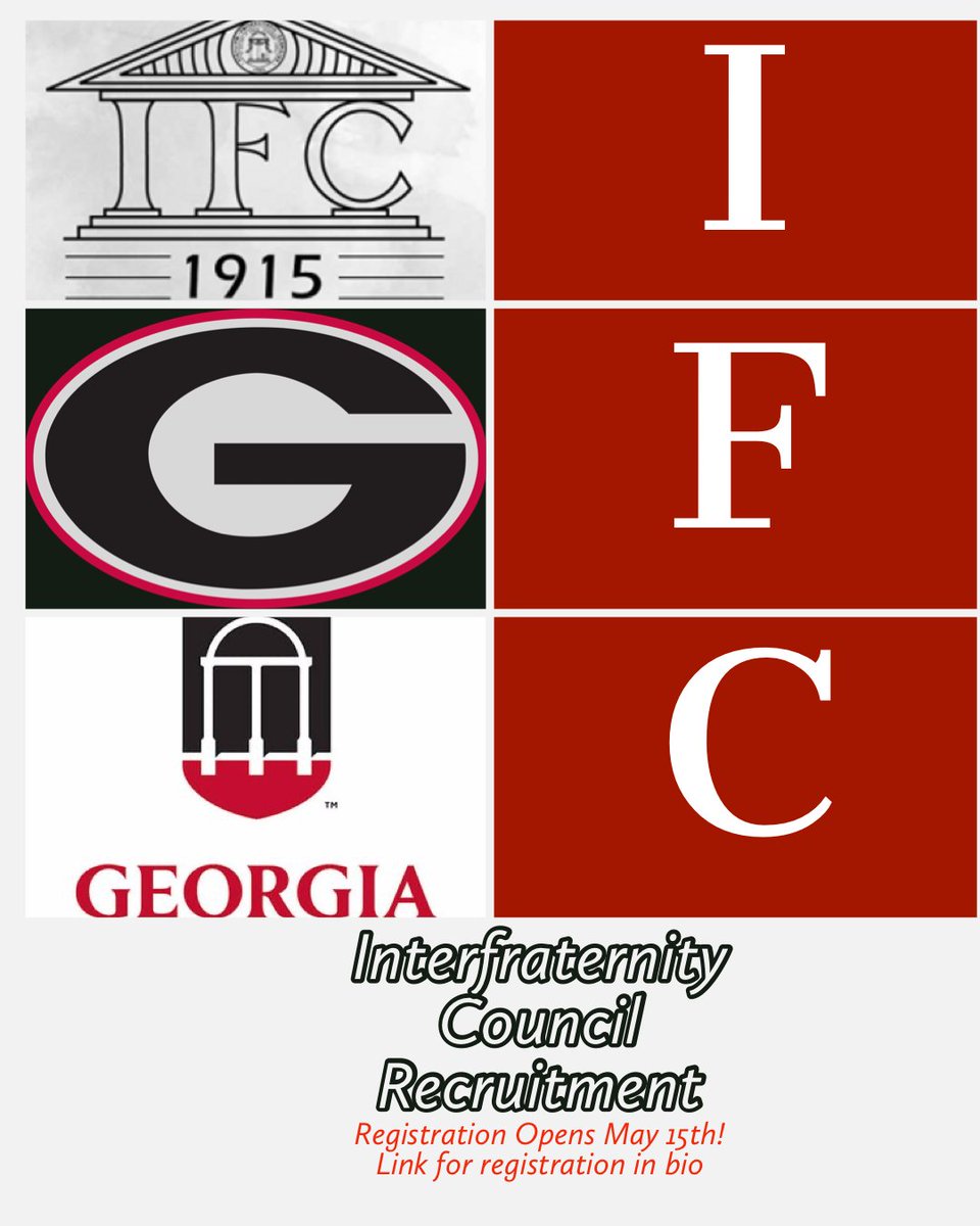 Are you interested in joining a Fraternity at UGA next Fall? Registration for IFC Recruitment will open up THIS Sunday, May 15th!