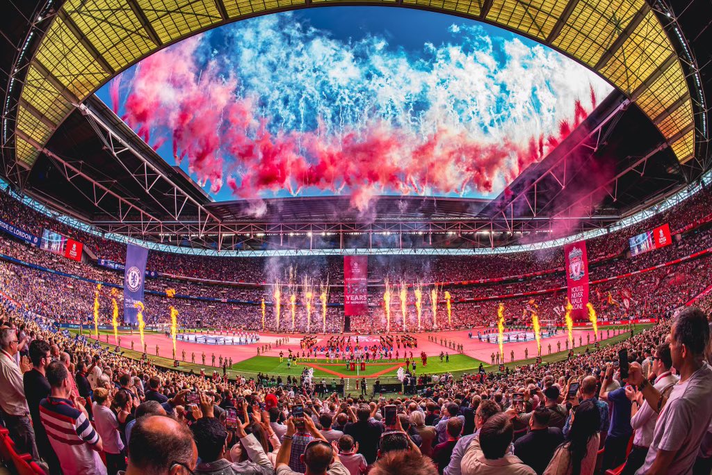TitaniumFwks's tweet photo. Delighted to play our part in the FA Cup opening ceremony. 
@CrisMatthewsUK @ProgressProds @wembleystadium @EmiratesFACup https://t.co/o2qChyx9NT