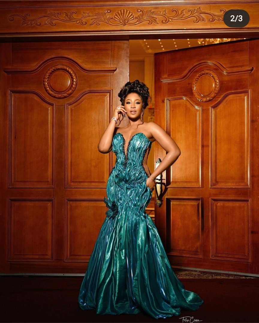 Chiewty's tweet photo. Erica Nlewedim 
The Queen is here!! #amvca2022 #AMVCA8 https://t.co/JcjTTqoZul