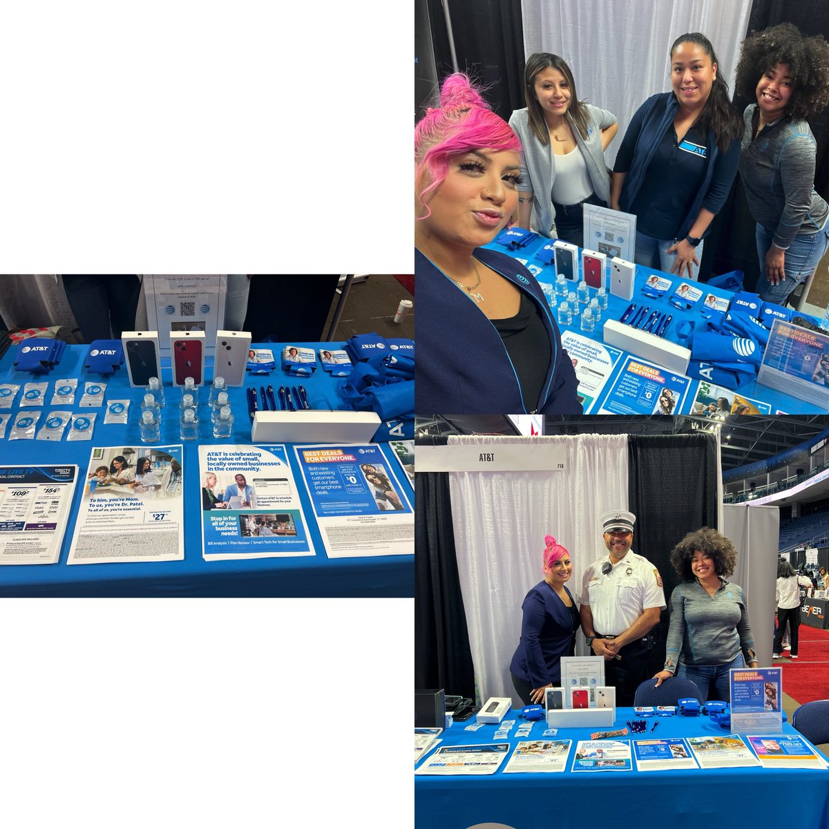 At the Women’s Expo Center , spreading all the great promotions AT&T is currently having @D_Zargos @itzeln89 @LizMariex0_ @NyleneATT @Mikecav23 @D_Zargos #ourNE #sErVe1st #lightitupNE