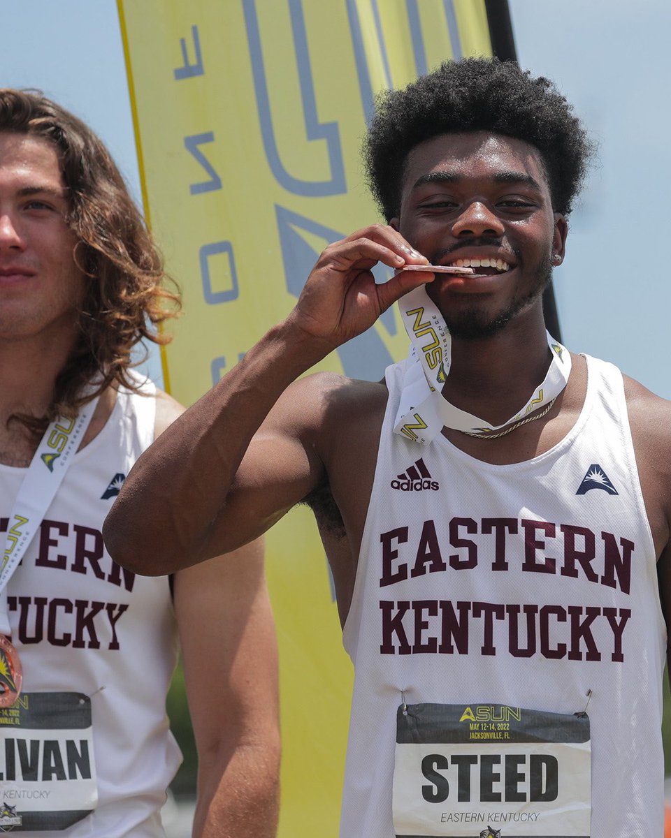Fastest men’s 4x1 squad at EKU in over a decade. 😮‍💨

<a href="/bisquick_bryce/">Gear 5 Fave</a> X <a href="/1binofreebandz/">Money Bino</a> X <a href="/Bsteed__/">Bryson</a> X Logan

#ASUNTF I #GoBigE