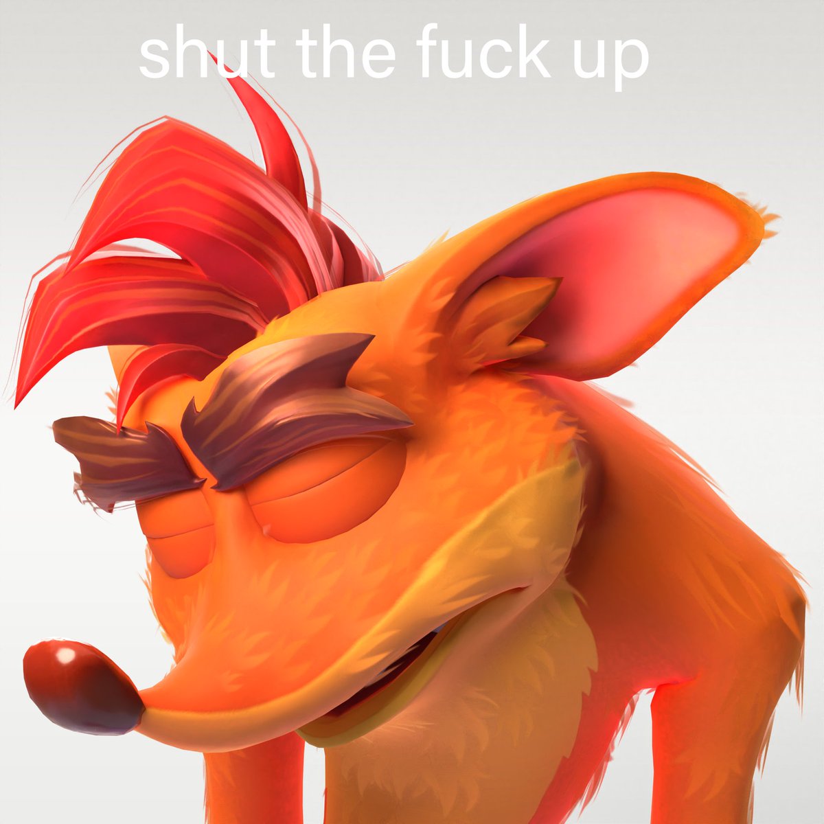 TheLightning8's tweet photo. Crash Bandicoot fans complaining about the character designs for the 100th fucking time

#CrashBandicoot https://t.co/YXkGLh5DMp