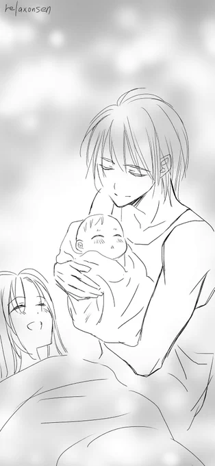 ヒュンマラクガキ「いつかくる未来」

マ「わぁ、お父さん抱っこ上手ねぇ。」
ヒ「そんなことはない。小さくてふにゃふにゃで壊れそうでとても怖い。迂闊に動けない。大魔王バーンとの戦いより緊張している。」
マ「あははは!だからさっきから微動だにしないの⁉︎」www 