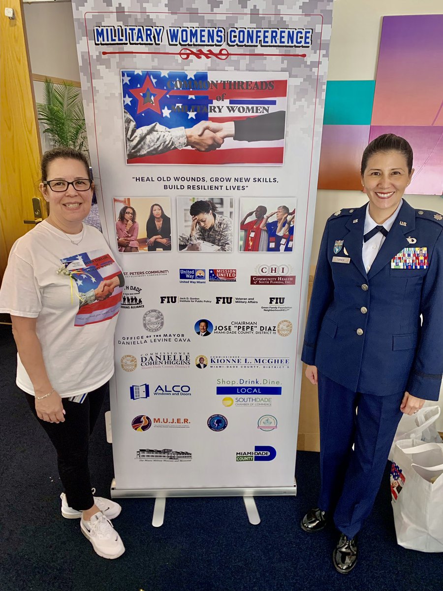 BrianPFonseca's tweet photo. Shout out 2 @GordonInstitute, @fiuvma, South Dade Veterans Alliance,@MiamiMilitary, @fiuferre, &amp; many others 4 leading 1st FIU Women Veteran Conference—The Common Thread of Military Women. Special thanks 2 @pcepero22 4 holding it down! Julie Robison 4 the vision. So many 2 thank! https://t.co/zOcRSDPab4