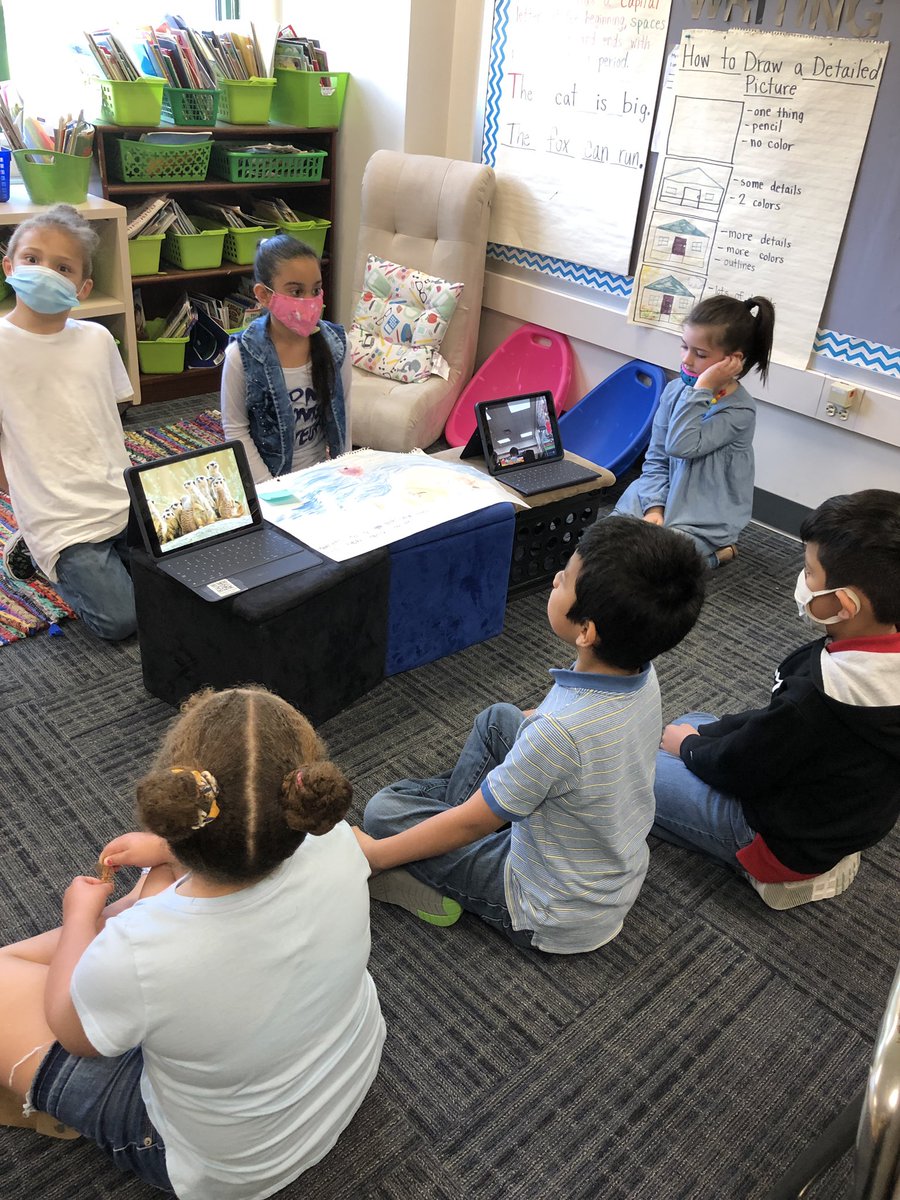 EllieFater's tweet photo. Next, they created Clips videos. Finally, they presented their information to their peers. My students are creative, brave, and hardworking! #WarrenWill https://t.co/H5wu3j8dZb