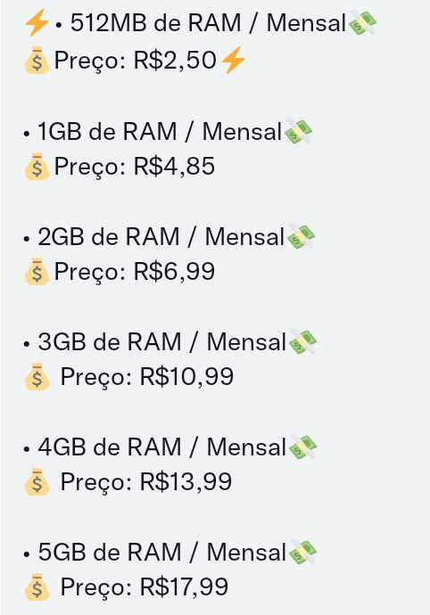 SupremeHosting_'s tweet photo. 🛠 SupremeHosting 🛠

🚀 Nossas Vers��es: v0.15.10, v0.14.3, v1.18.30, v1.18.10, v1.1.5, v0.13.0, v1.19.0.30, v1.14.10
Adicionamos a versão que o cliente quiser!.

📒Veja nossos planos: https://t.co/y6L6PKlD7x