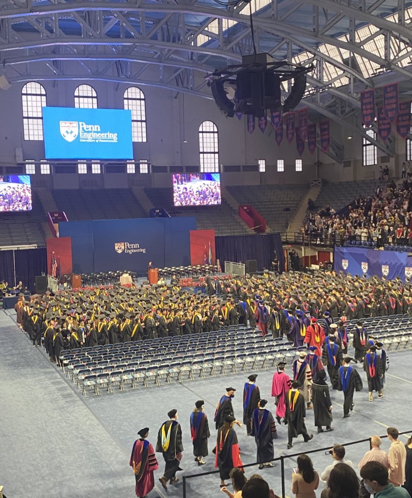PennEngineers's tweet photo. 🎊The #PennEngineering Undergraduate Commencement Ceremony is underway!🎊
📺Stream live at the link below:
https://t.co/ahVdnXau61
#pennenggrad #pennengineeringproud https://t.co/QNJIOB5fEc