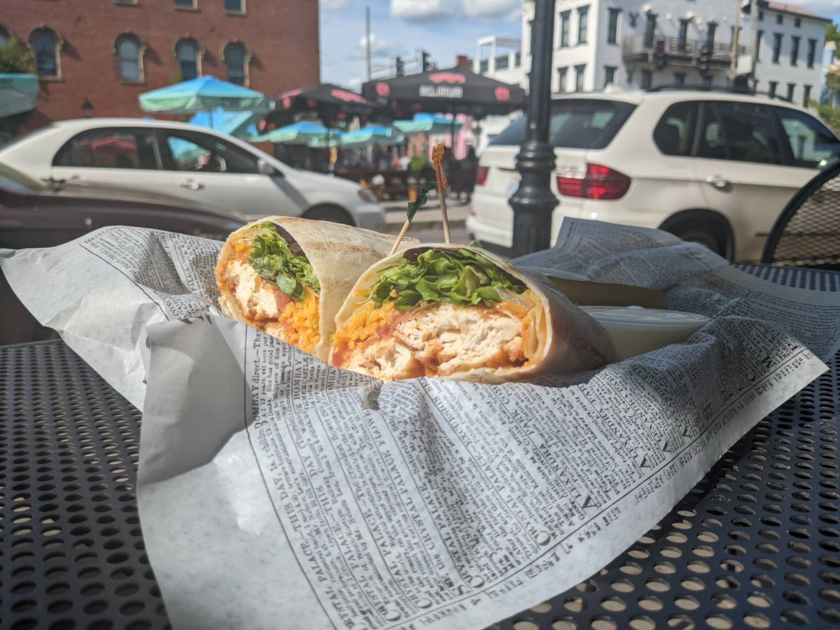 Any day is a great day to try our buffalo chicken wrap!