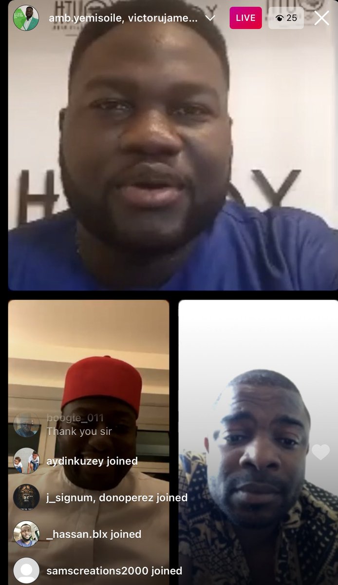 Well done my bro @dayoisrael on that IG LIVE …. A National Youth Leader we are truly proud of …. #SpreadingGreatness