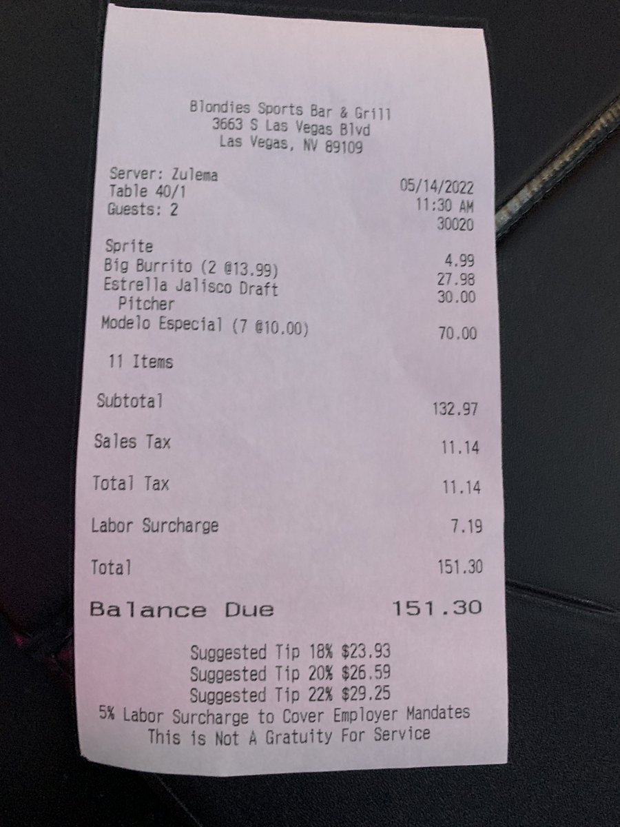 turb0tim's tweet photo. @vitalvegas does a labor surcharge count as a tip? Asking for a Brit as I have seen from past tweets you are the authority on this subject https://t.co/jvg8NqwyD7