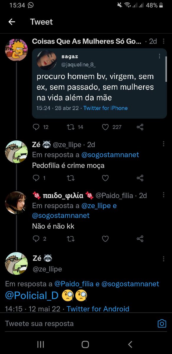 Policial_D's tweet photo. Pedofilia é uma doença reconhecida. Você não pode ser punido por ter uma doença mas pode ser punido por praticar tais atos a um menor de idade. Pedofilia não é crime, aliciamento/abuso de menores. Você pode buscar tratamento. https://t.co/R7IndGIPlR