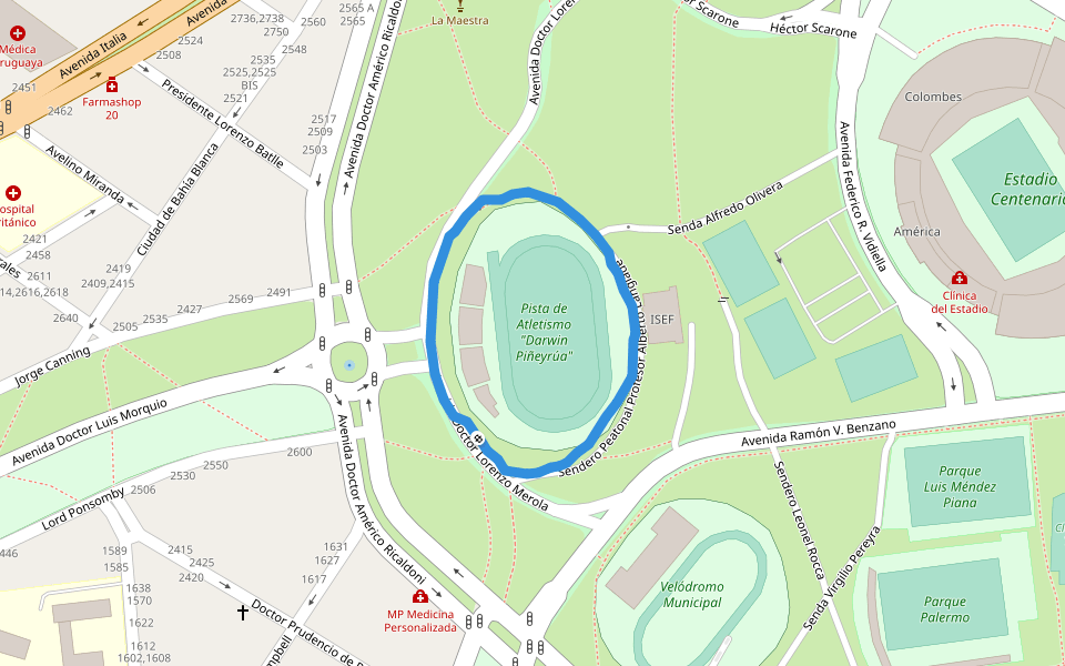 ElFortindeVelez's tweet photo. Para los que viajan por su cuenta, este es el punto de encuentro de los hinchas de #Velez para ingresar al estadio: Pista de Atletismo "Darwin Piñeyrúa".
🗺️ Google Maps 🔜 https://t.co/1Ji5WlI591

Prepárate 🇺🇾 allá vamos 🚍🚘🚢‼️
#JuegaVelez #MeetPoint #CopaLibertadores https://t.co/j4BypONUdG
