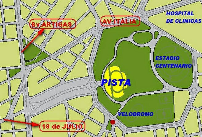 ElFortindeVelez's tweet photo. Para los que viajan por su cuenta, este es el punto de encuentro de los hinchas de #Velez para ingresar al estadio: Pista de Atletismo "Darwin Piñeyrúa".
🗺️ Google Maps 🔜 https://t.co/1Ji5WlI591

Prepárate 🇺🇾 allá vamos 🚍🚘🚢‼️
#JuegaVelez #MeetPoint #CopaLibertadores https://t.co/j4BypONUdG