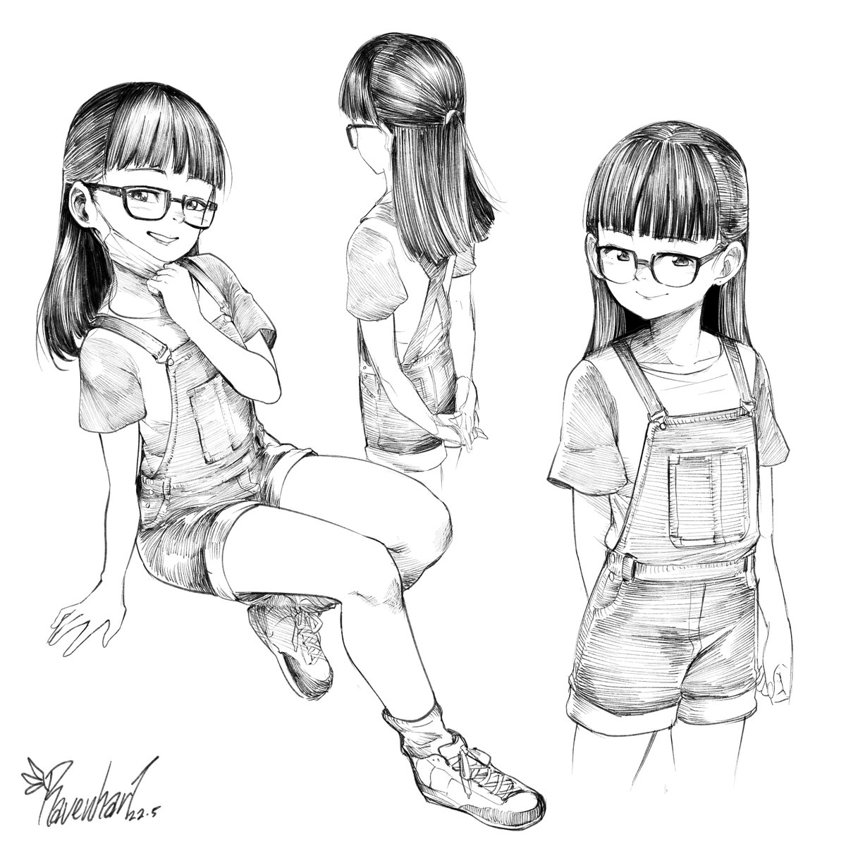 some sketches of her 