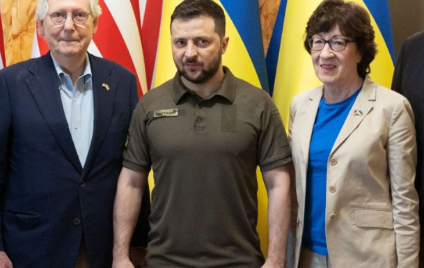 The look you make when the crew that thought #45's attempt to blackmail you and your country was not a big deal suddenly show up at your HQ.