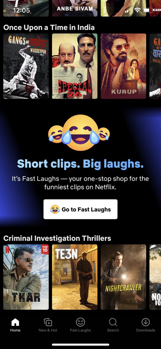 Keerthi_'s tweet photo. #Netflix now has their own #Tiktok feature?? Interesting move this…

May be they will monetise this section alone with ads! This may not spoil the main app’s experience a lot👏🏽 https://t.co/7Ej5Vv8zRN