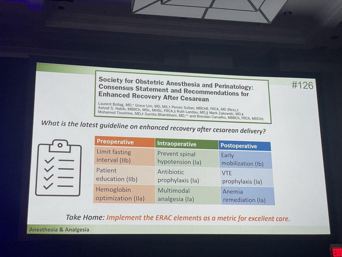 Emily Sharpe, MD, FASA (@emilysharpe) on Twitter photo Want to implement enhanced recovery in your institution for cesarean delivery? Check out the <a href="/SOAPHQ/">SOAP</a> consensus statement by <a href="/laurentbollag/">L B</a> <a href="/LimGrapes/">Grace Lim, MD MS</a> <a href="/PervezSultanMD/">Pervez Sultan</a> <a href="/CarvalB/">Brendan Carvalho, MD, FRCA 🇺🇸🇿🇦🇵🇹</a> et al.
#SOAPAM2022 #OBAnes <a href="/FarberMichaela/">Michaela Farber</a> #ERAC Want to implement enhanced recovery in your institution for cesarean delivery? Check out the <a href="/SOAPHQ/">SOAP</a> consensus statement by <a href="/laurentbollag/">L B</a> <a href="/LimGrapes/">Grace Lim, MD MS</a> <a href="/PervezSultanMD/">Pervez Sultan</a> <a href="/CarvalB/">Brendan Carvalho, MD, FRCA 🇺🇸🇿🇦🇵🇹</a> et al.
#SOAPAM2022 #OBAnes <a href="/FarberMichaela/">Michaela Farber</a> #ERAC