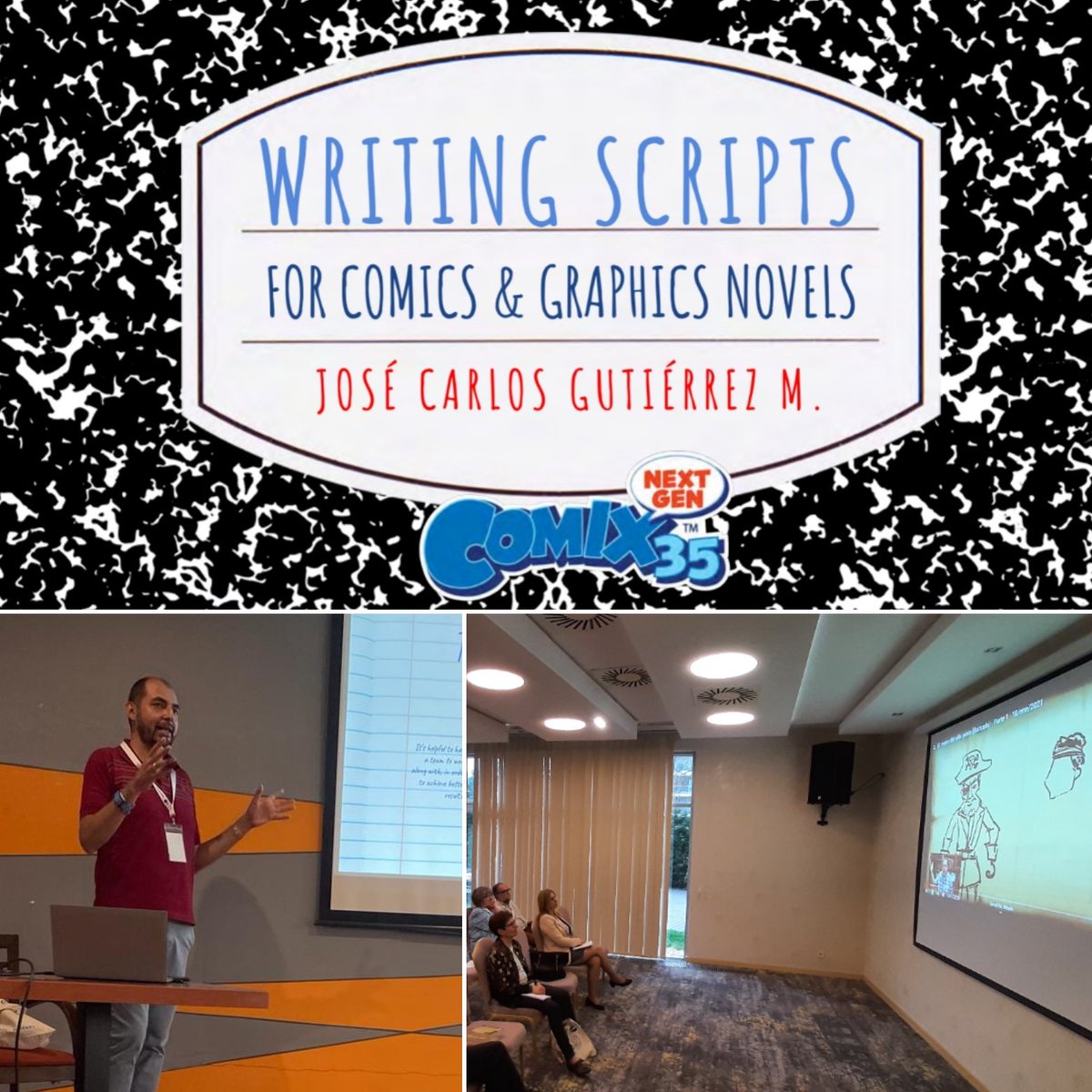 comix35nextgen's tweet photo. We're thankful to God for 1st live training since 2019.
@jose_carlos_art , taught at the International Christian publishing & Triaining conference #Littworld, In #Hungary, 🇭🇺 hosted by @maitraining April 24-29
We had students from 5 continents!
#christiancomics #training https://t.co/qRM96jFtYM