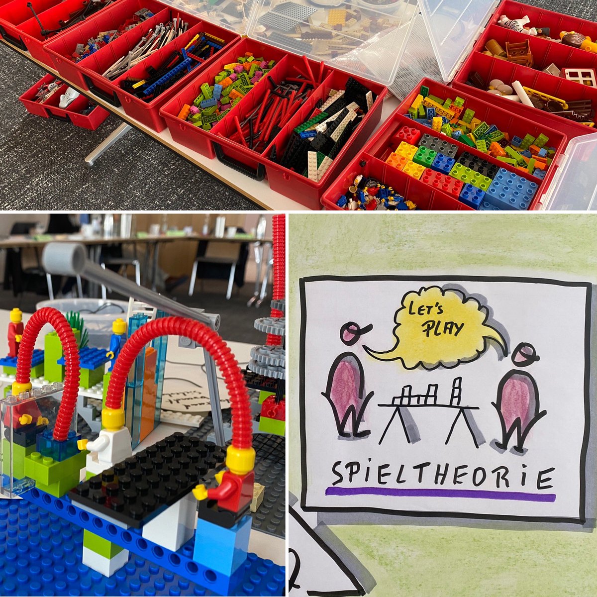 Für eine #Strategieentwicklung mit #Commitment der Firma sollten alle aktiv eingebunden werden. Eine Zusammenarbeit mit verschiedenen Hierarchiestufen ist in vielen Unternehmen Neuland. Mit #legoseriousplay können Hürden überwunden werden und gemeinsame Visionen entstehen. #inno