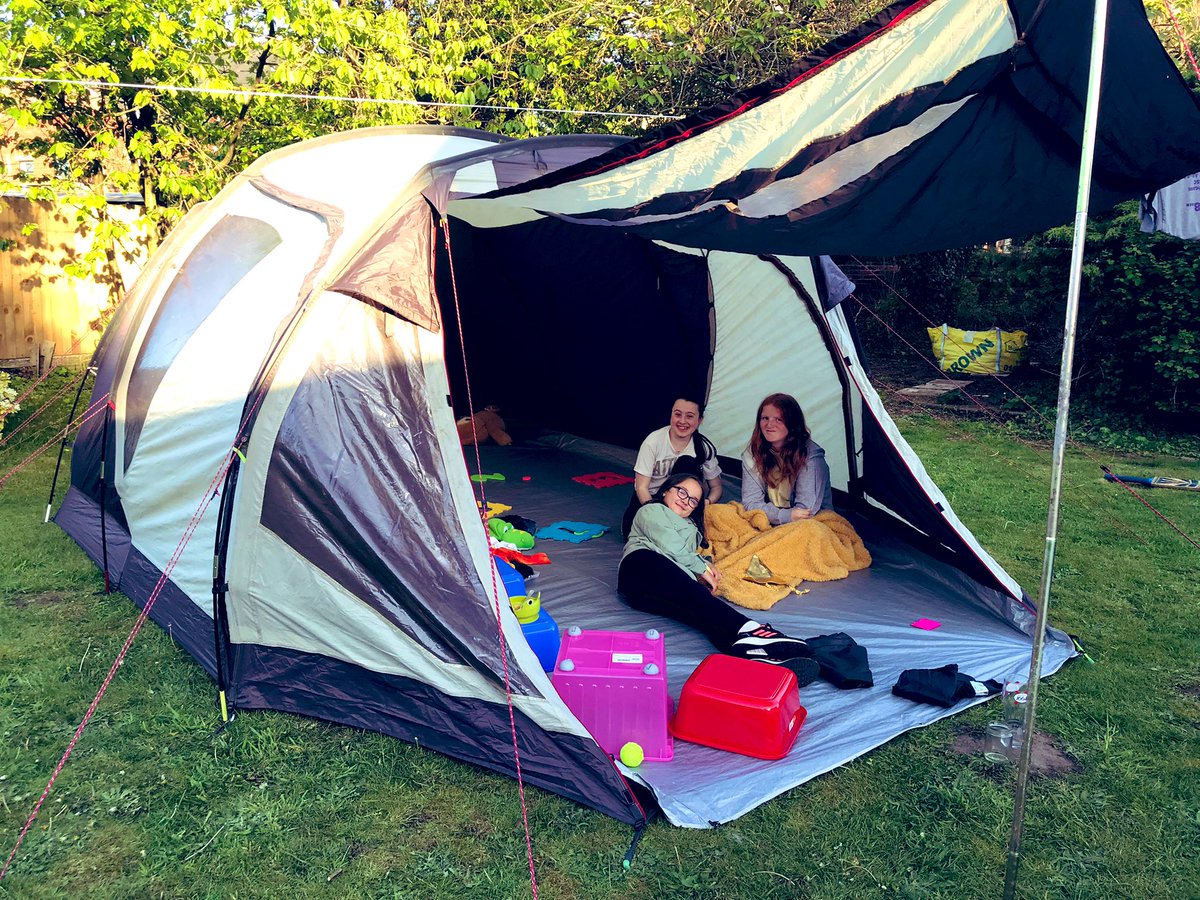 RachelGardnerRA's tweet photo. We don’t have use of a building for our gathering tomorrow so we’re setting up for church in the garage/garden... @Stlukeschurchbb #onefamily #rainorshine #lightfires #sacredspaces https://t.co/78VbDxg8Lu