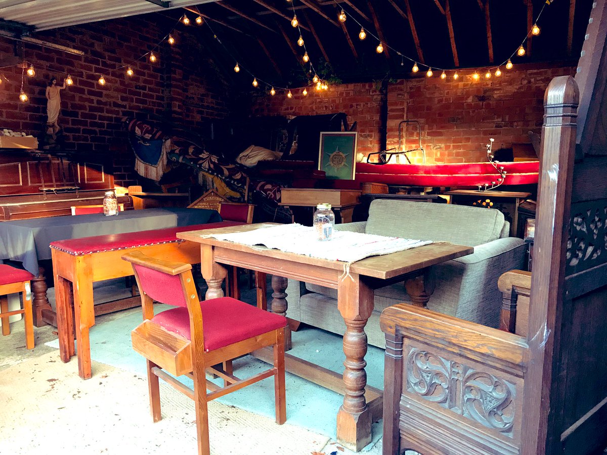 RachelGardnerRA's tweet photo. We don’t have use of a building for our gathering tomorrow so we’re setting up for church in the garage/garden... @Stlukeschurchbb #onefamily #rainorshine #lightfires #sacredspaces https://t.co/78VbDxg8Lu